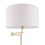 Laura Ashley Marlowe Floor Lamp Antique Brass with Shade