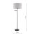 Laura Ashley Marlowe Floor Lamp Matt Black with Shade