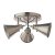 Laura Ashley Rufus 3 Light Plate Spotlight Industrial Nickel
