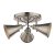 Laura Ashley Rufus 3 Light Plate Spotlight Industrial Nickel
