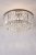 Laura Ashley Rhosill 3 Light Semi-Flush Crystal and Aged Pewter