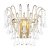Laura Ashley Willow Wall Light Satin Champagne and Crystal