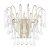 Laura Ashley Willow Wall Light Satin Champagne and Crystal