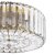 Laura Ashley Fernhurst 3 Light Flush Crystal and Antique Brass