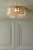 Laura Ashley Fernhurst 3 Light Flush Crystal and Antique Brass