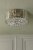 Laura Ashley Fernhurst 3 Light Flush Crystal and Antique Brass