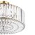 Laura Ashley Fernhurst 4 Light Semi-Flush Crystal and Antique Brass