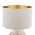 Laura Ashley Ockley Table Lamp Antique Brass and Champagne Glass with Shade