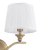 Laura Ashley Hemsley 2 Light Wall Light Matt Antique Brass with Shade