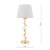 Laura Ashley Halton Table Lamp Distressed Gold Leaf with Shade