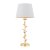 Laura Ashley Halton Table Lamp Distressed Gold Leaf with Shade