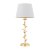 Laura Ashley Halton Table Lamp Distressed Gold Leaf with Shade