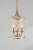 Laura Ashley Halton 3 Light Pendant Distressed Gold Leaf