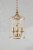 Laura Ashley Halton 3 Light Pendant Distressed Gold Leaf