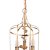 Laura Ashley Halton 3 Light Pendant Distressed Gold Leaf