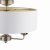 Laura Ashley Sorrento 3 Light Semi-Flush Antique Brass with Ivory Shade