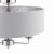 Laura Ashley Sorrento 3 Light Semi-Flush Polished Nickel with Silver Shade