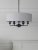 Laura Ashley Sorrento 6 Light Shadelier Matt Black with Natural Shade