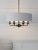 Laura Ashley Sorrento 6 Light Shadelier Matt Black with Natural Shade