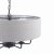 Laura Ashley Sorrento 6 Light Shadelier Matt Black with Natural Shade