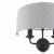 Laura Ashley Sorrento 2 Light Wall Light Matt Black with Natural Shade