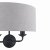 Laura Ashley Sorrento 2 Light Wall Light Matt Black with Natural Shade