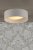 Laura Ashley Bacall 2 Light Flush Natural and White with Shade
