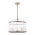 Laura Ashley Sutton 3 Light Pendant Matt Antique Brass and Ribbed Glass