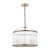 Laura Ashley Sutton 3 Light Pendant Matt Antique Brass and Ribbed Glass
