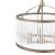 Laura Ashley Sutton 3 Light Pendant Matt Antique Brass and Ribbed Glass