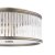 Laura Ashley Sutton 2 Light Flush Matt Antique Brass and Ribbed Glass