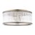 Laura Ashley Sutton 2 Light Flush Matt Antique Brass and Ribbed Glass