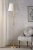Laura Ashley Halton Floor Lamp Distressed Gold Leaf with Shade