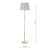 Laura Ashley Halton Floor Lamp Distressed Gold Leaf with Shade