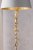 Laura Ashley Halton Floor Lamp Distressed Gold Leaf with Shade