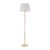 Laura Ashley Halton Floor Lamp Distressed Gold Leaf with Shade