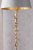 Laura Ashley Halton Floor Lamp Distressed Gold Leaf with Shade