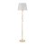 Laura Ashley Halton Floor Lamp Distressed Gold Leaf with Shade