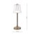 Laura Ashley Callaghan Table Lamp Matt Antique Brass and Ribbed Glass LED