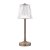 Laura Ashley Callaghan Table Lamp Matt Antique Brass and Ribbed Glass LED