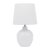 Laura Ashley Redhall Table Lamp White Ceramic and Polished Chrome with Shade