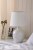 Laura Ashley Redhall Table Lamp White Ceramic and Polished Chrome with Shade