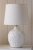 Laura Ashley Redhall Table Lamp White Ceramic and Polished Chrome with Shade