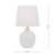 Laura Ashley Redhall Table Lamp White Ceramic and Polished Chrome with Shade