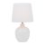 Laura Ashley Redhall Table Lamp White Ceramic and Polished Chrome with Shade