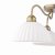 Laura Ashley Durford 3 Light Semi-Flush Matt Antique Brass and White Ceramic