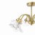 Laura Ashley Kerswell 6 Light Semi-Flush Matt Antique Brass and Glass