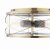 Laura Ashley Beckworth 3 Light Flush Antique Brass and Glass