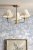 Laura Ashley Mixbury 3 Light Semi-Flush Matt Antique Brass and White Ceramic