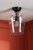 Laura Ashley Ockley Semi-Flush Matt Black and Glass
